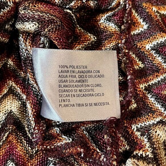 Worthington Petite Medium Chevron Tie Bottom Blouse - Picture 12 of 12